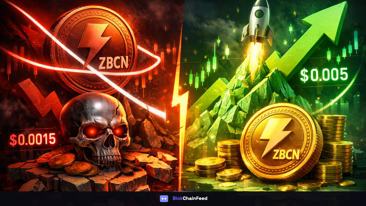 ZBCN Price Prediction: Death Cross Targets $0.0015 — Bull Case to $0.005