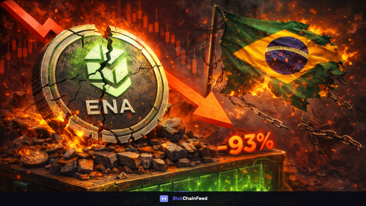 ENA Drops 93% From Peak — Brazil Ban Threatens Ethena Stablecoin